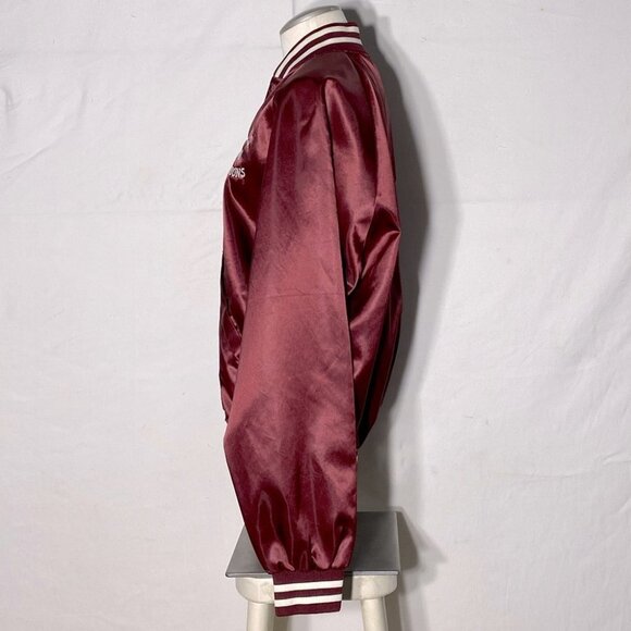 Vintage Trimark Burgundy Firefighter Varsity Jacket XL - Picture 3 of 16